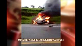 Motorista morre em acidente na BR-381