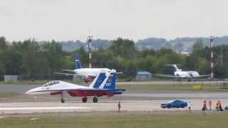 авто авиа шоу форсаж 16.08.2014  su 30 -Ford Mustang Shelby GT 500