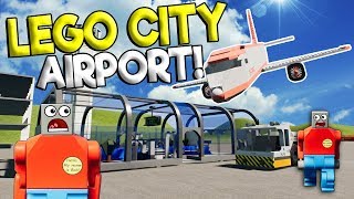 LEGO PLANE FLIGHT SIMULATOR 2018! - Brick Rigs Roleplay Gameplay - Lego City Airport Job