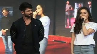 Shahid Kapoor & Shraddha Kapoor @ Promotion Of Film Haider