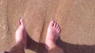 Sand, water and toes (Mantara State Beach, Ca)