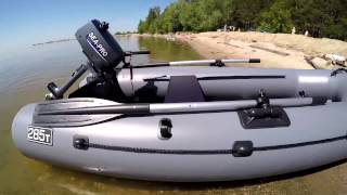 Лодка Пеликан 285Т мотор SEA-PRO 2.5S обкатка мото