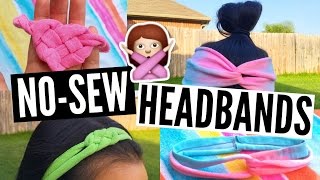 DIY No-Sew Headbands Made Out of Old T-Shirts! //EliseLife