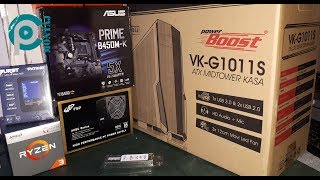 RYZEN 3 2200G / B450M-K / 8GB RAM / 500W POWER / PC TOPLAMA
