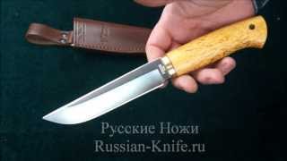 Нож Боровой (сталь D-2), карельская берёза