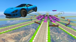 SALTOS Y CHOQUES!! - CARRERA GTA V ONLINE - GTA 5 ONLINE