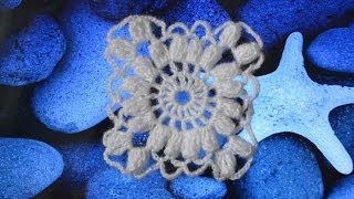 "Вязаный крючком квадрат для шали" (Crochet square for shawls)