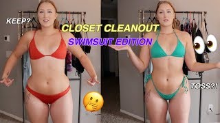 HUGE CLOSET CLEANOUT | SWIMSUIT EDITION | Hannah Garske