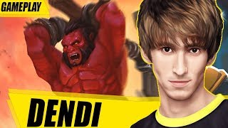 NAVI DENDI on AXE DOTA 2 WTF GAMEPLAY