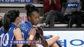 [프로배구] 역스윕을 만드는 IBK기업은행 삼각편대! (01.14)