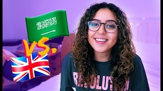 الفرق بين العرب والاجانب؟؟ السعودي ?? ضد البريطاني ?? | جنى فلوقز