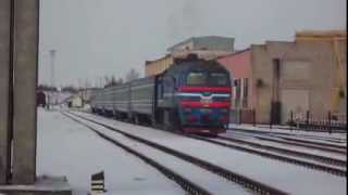 2М62У-0258 в составе дизель-поезда ДРБ1М-09