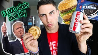 Donald Trump Diet Challenge (13,000 Calories)| Cheatday