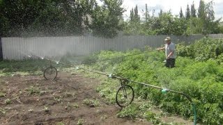 Самодельное устройство для полива "Самолет". Фермерское хозяйство Пасечника Н.И.