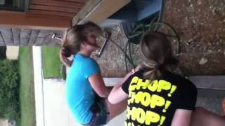 Cinnamon challenge in booty shorts^.^