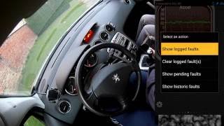 Car diagnostic ELM327 Cheap OBD diagnostic module Torque - demo on Peugeot 308 1,6 Diesel 2008.