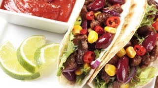 Мексиканский Тако с говядиной и овощами