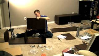 Ikea Besta/Framsta - Wall Mount Entertainment Center Assembly Part 1