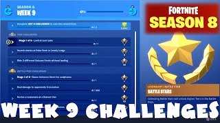 ALL Week 9 Challenges Guide - Fortnite Battle Royale Season 8