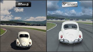 Gran Turismo 6 vs Gran Turismo Sport - Volkswagen 1200 '66 at Red Bull Ring Short Track