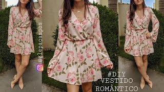 VESTIDO ROMÂNTICO | SAIA GODÊ E MANGAS FLARE, UM LUXO #passoapasso #diy