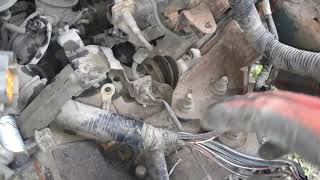 Подготовка к снятию двигателя Mazda 323f BA 95г