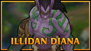 Illidan Diana LoL Custom Skin ShowCase