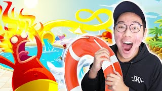 CARA MENJADI PENJAGA PANTAI YANG BAIK !!! - Pool Party Panic