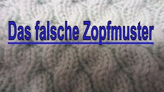 Adventskalender - Das falsche Zopfmuster - ganz einfach mit viel Wirkung - 7. Dezember 2017