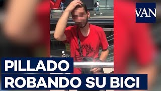 PILLADO ROBANDO bicis en Barcelona