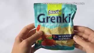 Сухарики Флинт Белые Grenki Морской Коктейль Обзор