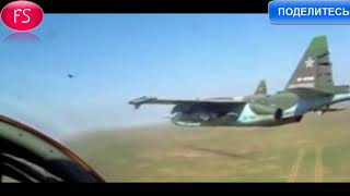 Трусливый побег F-22 ВВС США от российских истребителей Су-35С