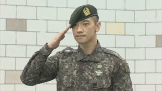 South Korean pop star Rain ends military service