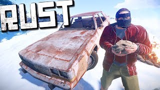 RUST РЕЙД КАК В ЛЕГАСИ - ЛУТ НА МАШИНЕ (чертежи, выживание, раст)