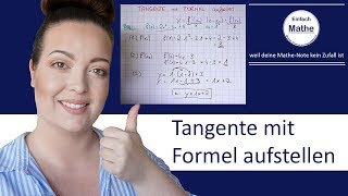 Tangente mit Tangentenformel aufstellen | by einfach mathe!