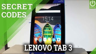 Secret Codes LENOVO Tab3 7 Essential - Test Menu / Hidden Mode