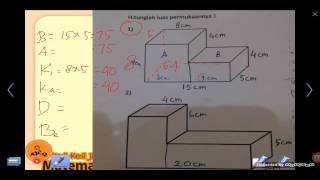 Matematika SD 1 Luas Bangun Gabungan Balok Kubus