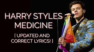 MEDICINE HARRY STYLES LYRIC VIDEO! ?️‍? [UPDATED AND CORRECT]