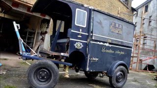 renovation de voiture hippomobile de livraison de pain (1920 )