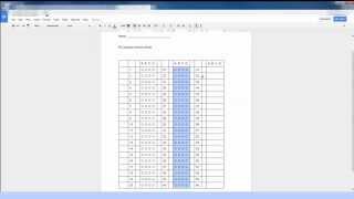 Creating a Multiple Choice Test Sheet in Google Docs for Remark Office OMR