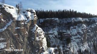 Шикарный зимний Северный Урал - съемки с дрона