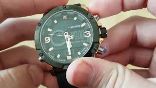 Мужские часы Naviforce Kosmos / 9097. Как настроить, инструкция. Видео обзор!