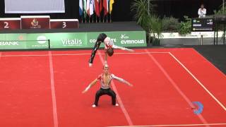 Andrey CHARIKOV - Aleksandr KVASOV (RUS) - Juniors Euroacro 2013