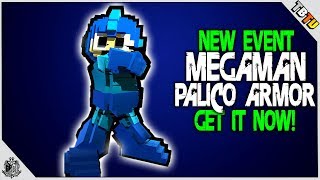 NEW PALICO ARMOR! HOW TO GET THE PALICO MEGA MAN FULL ARMOR SET! Monster Hunter World Events