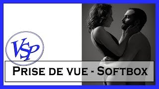 prise de vue - schéma studio photo softbox une source de lumière studio - photo studio portrait