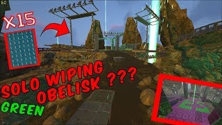 ARK Official PVP | WIPING THEIR GREEN OBELISK WITH ONE TEK RIFLE !!! | ep. 23