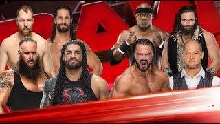 The Shield & Braun Strowman vs Drew Mcintyre Bobby Lashley Baron Corbin & Elias
