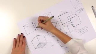Перспектива: построение куба | Основы перспективы