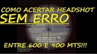 BF4 - Como acertar headshot FÁCIL entre 600 mts e 900 mts !