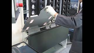 AMBe-1300 Гибка металлического ящика на выставке Металлообработка 2014